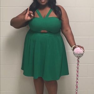 Green Midi Dress - Forever 21 Sz3x